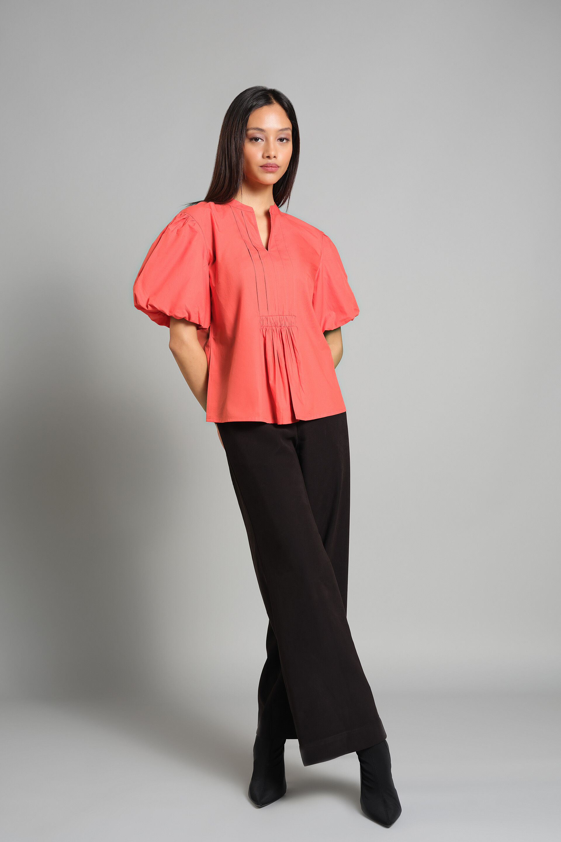 A Coral Dream Top, Orange, image 2